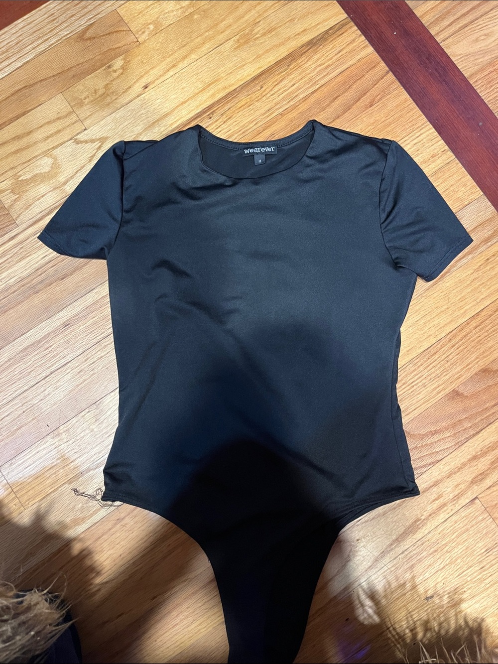 wearever Black Short Sleeve Bodysuit